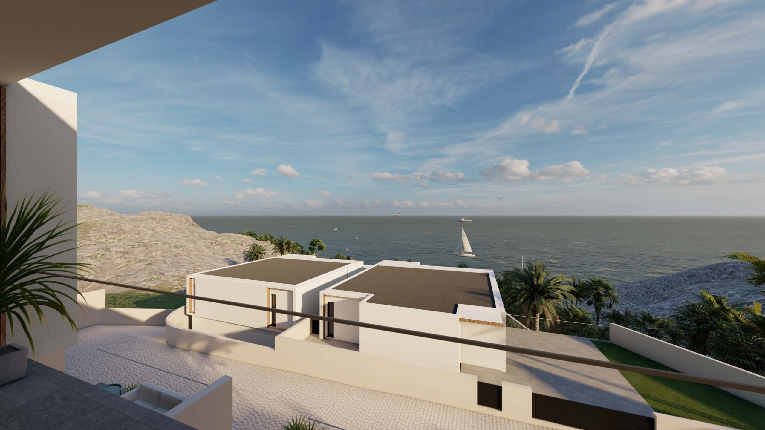 4.Villa Livingspace 3D Rendering 2